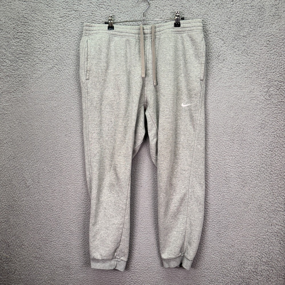 Nike Joggers Mens XL Gray Fleece Sweatpants Lounge Comfort Gym Everyday‎ Basic